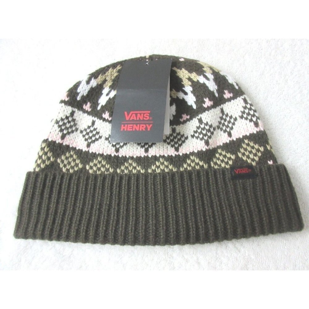 COPY - Vans  x Justin Henry Signature Cuff Beanie Skull Cap Demitasse Brown OSF…
